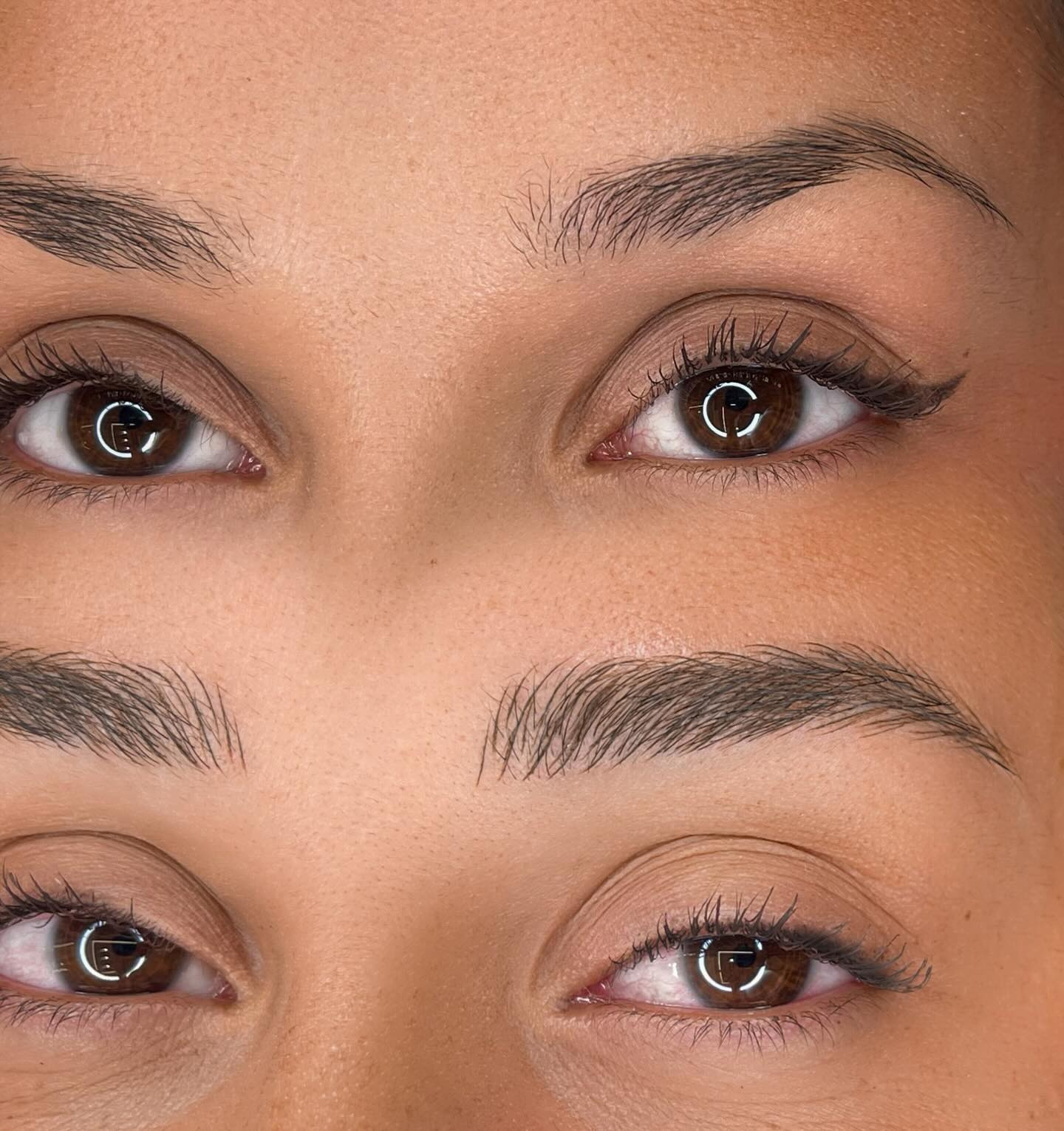 Sopracciglia laminate dopo il Brow Lifting